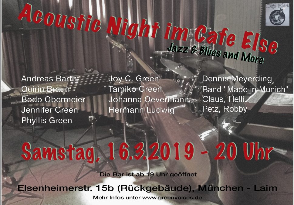 Acoustic Night im Cafe Else